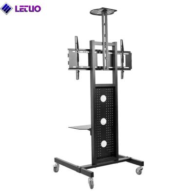 China TC750B Mobile TV Cart TV Stand with Wheels for 32 to 65 Inch LCD LED OLED Plasma Flat Panel Screens up to 100lbs for sale