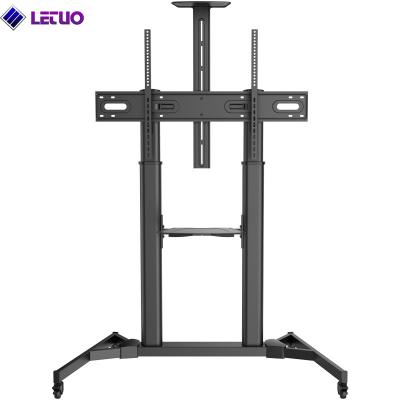 China TCL03 Telescopic Height Adjustable Ultra-large Display Steel TV Cart for sale