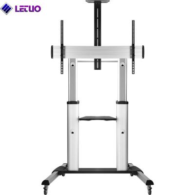 China TCL04 Telescopic Height Adjustable Ultra-large Display Steel TV Cart for sale