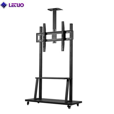 China TC007 TV Cart for LCD LED Plasma Flat Panels Stand with Wheels Mobile fits 55