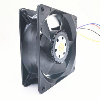 China Hotels High Speed Two Ball Bearing Sleeve Bearing Brushless Fan 12038 120x120x38mm 12v 24v 48v 7500rmp DC Fan for sale