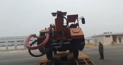 China Robotic Shotcrete Machine 80m Cable Reel Length 20 Cubic Meters Per Hour Capacity and Up to 8.5m Shotcrete Distance for sale