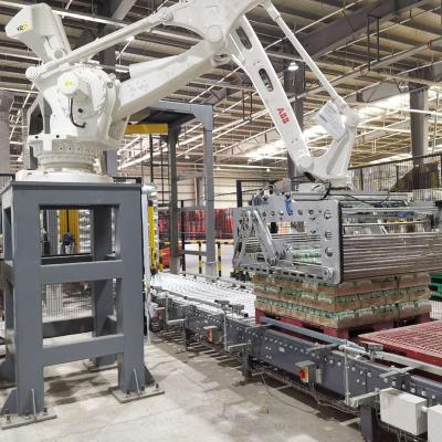 China Factory Customized Automatic High Speed Stable Control Robot Stacker For Cases In Beverage, Beer, Food Industry for sale