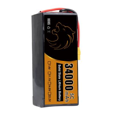 China High Energy Density 34000mAh Solid State FPV Drone Batteries 37KG Storage Type 0-45C for sale
