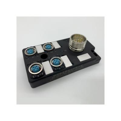 China M12 Sensor Distribution Box Hot Sales Ip67 Junction Box Distributor 4 Position Junction Box With M23 Connector for sale