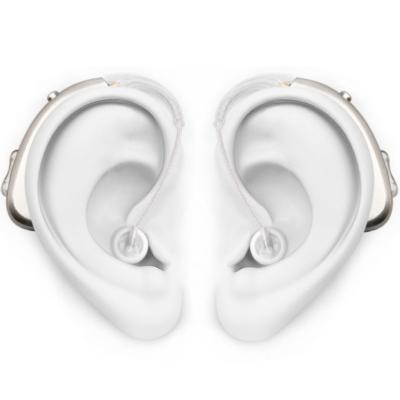 China Digital Noise Cancelling Rechargeable Hearing Aid BTE Sound Amplifier For Deaf Portable Hearing Aid 45*16*8mm for sale