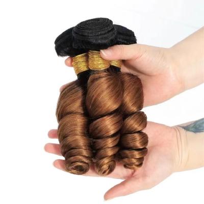 China Curly Virgin Mink Brazilian Hair Virgin Cuticle Loop Lined Hair Free Sample Brazilian Virgin Hair Bundles With Closure MOON Bag HEN for sale