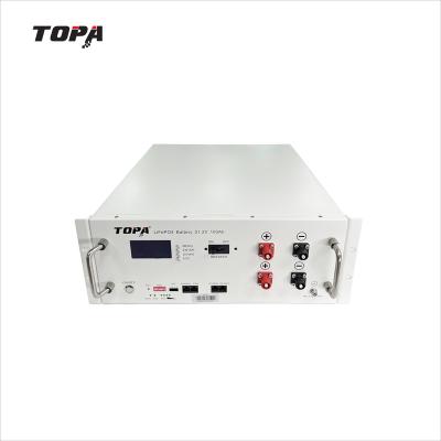 China Multiple Batteries Assembled in Container TOPA 100AH 51.2V PO4 Power Wall Battery Life Lithium Battery Solar Energy Storage Iron Battery with High Performance BMS for sale