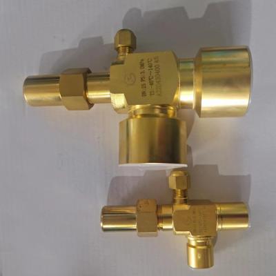 China Long Service Life Refrigeration Angle Valve / 0~6.3MPa HCFC R717 Solder Angle Valve for sale