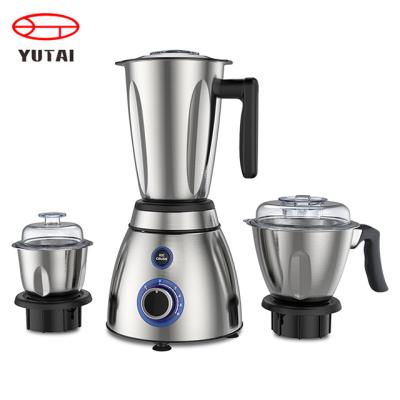 China With Chopper Stainless steel jug blender grinder chopper High Speed kitchen appliances Commercial Smoothie Electric blander for sale