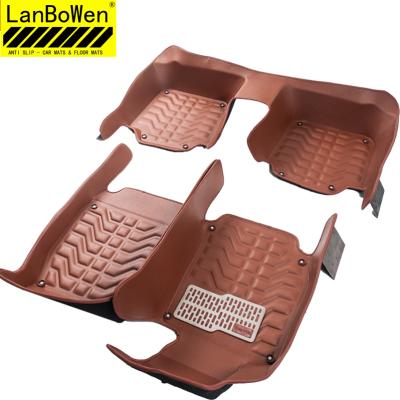 China High Quality Anti-skidding.easy 2 Clean New Design Doors PVC 5D Car Floor Warm Mats for sale