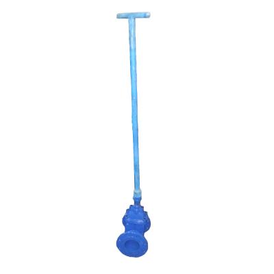 China General Soft seated buried gate valve with stem cap and t wrench for sale