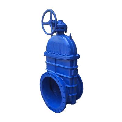 China Gate valve operated by general gearbox for sale