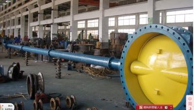 China General double flanged butterfly valve with long extension shaft for sale