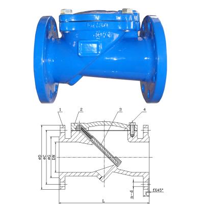 China General flexible disc check valve BS5153, DN100 for sale
