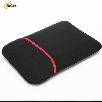 China Daily Life Wholesale Low MOQ High Quality 13 14 15.6 Inch Nylon Handle and Shoulder Strap Without Zipper Neoprene Laptop Sleeve Case for sale