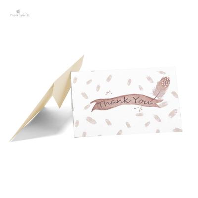 China Recyclable Luxury Custom Printed Thank You Cards For Wedding Anniversary For Greeting for sale