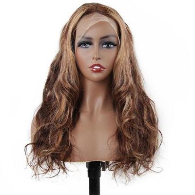 China Body Wave Highlights Ombre Hair Lace Front Swiss Lace Wigs Transparent Body Wave Wigs For Black Women for sale