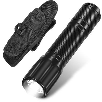 China Camping Flashlight with Holster, ANEKIM 1000 High Lumens Mode Police Unitary Tactical LED Flashlight, Small Flashlight X1 for sale