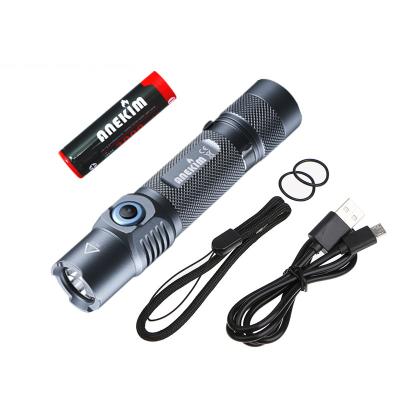China ANEKIM S2+ Emergency Flashlight High Power 1500lm Flashlight KW CSLNM1.TG Torch 18650 Battery for sale