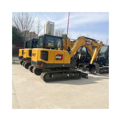 China mini new machine SANY SY55C 100% digger machinery 5 ton excavator 0.23M3 for sale