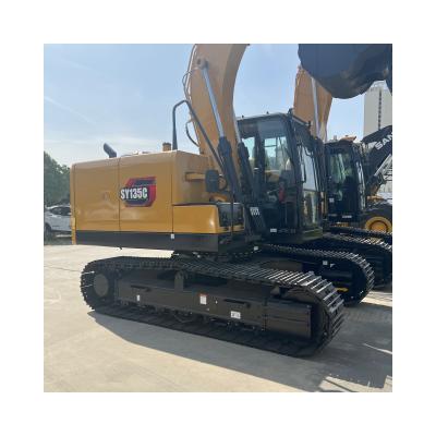 China 100% Brand New Crawler Machine 13.5TONS, 14TONS SY135C SANY Excavator 0.6M3 for sale