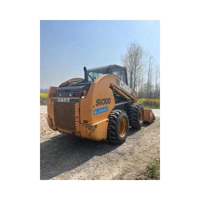 China Construction Material Stores Used Machinery 4TON 90% New Machine SV300 Backhoe Crate Skid Steer Loader for sale