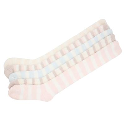 China Girls Anti-slip Wholesale Microfiber Cute Soft Warm Indoor Long Tube Sock for sale
