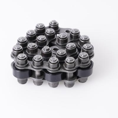 China Equipment Accessories Various Colors Support Small Custom Roller With Rubber Conveyor Single Speed Chain for sale