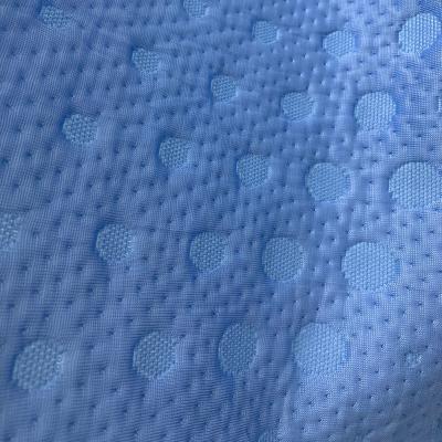 China Flame Retardant Yarn 60% Cool 40% Polyester Yarn Dyed Technology 320gsm Mattress Pillow Cooling Fabric for sale