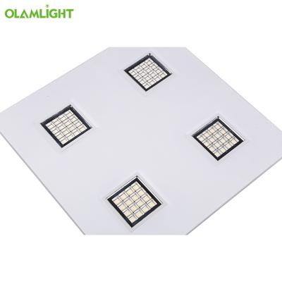 China Modern Fashion Square Office Ceiling 6W Ultra Thin RGB 96W 15X15cm Color Lighting Skd Led Panel Light for sale