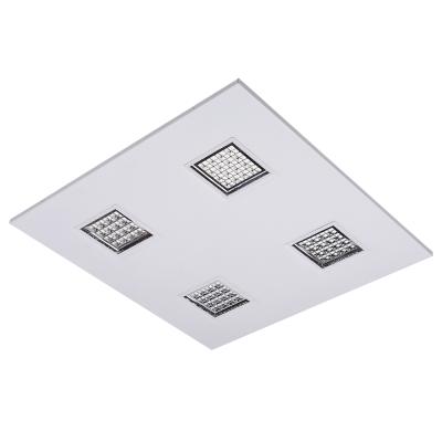 China Modern High Quality Exterior Square Ceiling Video Skd Super Glass Led Panel Light Frameless for sale