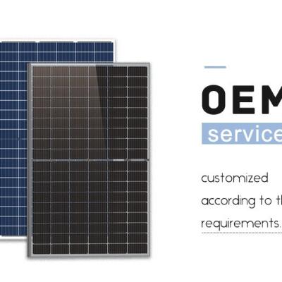 Chine Module monocristallin de cellules de moitié de la puissance 108 de panneaux solaires de puissance élevée de noir de Rixin à vendre