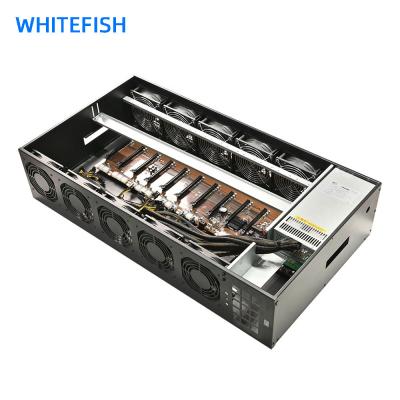 Chine L'exploitation de G3900 12 Gpu Ethereum cale des fans de GPU Rig Case With Double Row à vendre