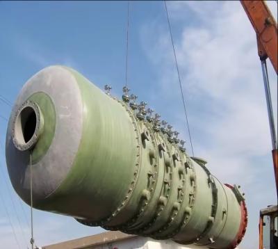 China FRP Bubble Tower GRP Fiberglass Ammonia Absorption Tower Chemical Pollution Industry for sale