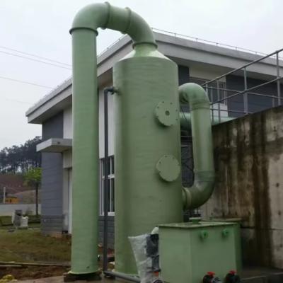 China Low maintenance FRP acid mist Absorption tower Fiberglass purification tower GRP HCL hydrochloric acid tower for sale