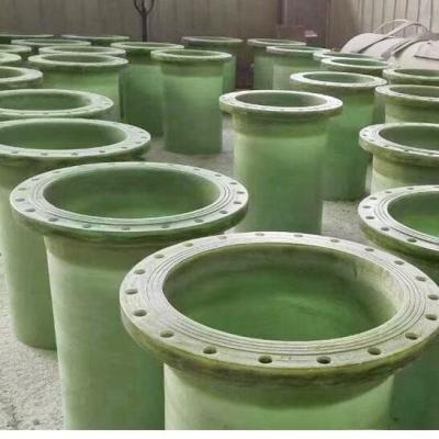 China Acessórios de tubos de FRP personalizáveis com técnica de enrolamento de filamentos para transporte de águas residuais à venda