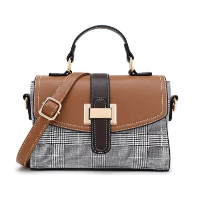 China Vintage Greathan Women's Elegant Stripe Grid Handbags Luxury Leather Cross - Body Bag Zebra Pattern Fashionable Clutch Bags for sale