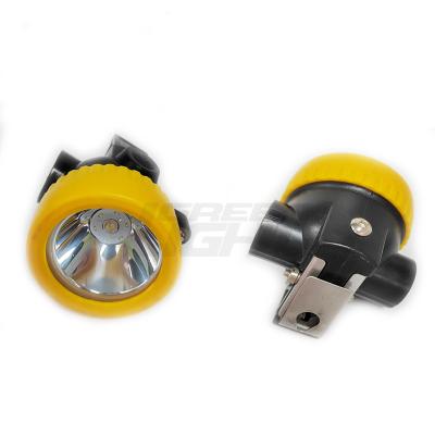 China Underground Mining 5000lux IP68 Waterproof Cordless Miners Cover Lamps 2.2 Ohm Mini Size PC Material For Underground Mining Tunnel for sale