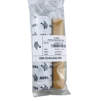 China Original ZEBRA Original Wax A1600BK 110mmX74M Max Thermal Transfer Label Wholesale Price Label Tape For Barcode Printer for sale