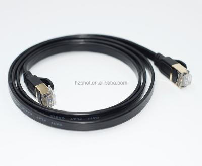 China High Speed Solid Flat Internet Lan Computer Patch Cord FTP Sftp Utp Protected Computer Networks Cat 7 Network Cable for sale
