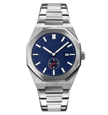 China Luxury Automatic Stainless Steel Waterproof Luminous Band 41MM Private Label Date Silver Luxury Watch For Men for sale