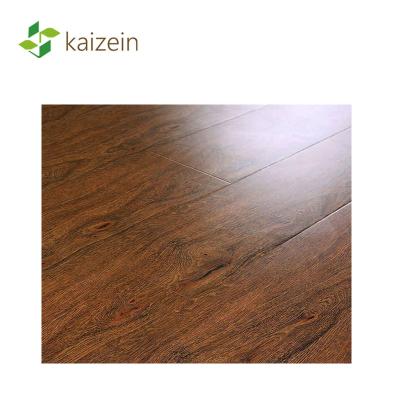 China 12mm Waterproof Cheap Brown HDF Laminate Wood Flooring for sale
