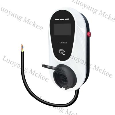 China 7kw AC EV Charger 32A GB/T Charging Cable Adjustable Output Current Portable Electric Car Charger With Digital Screen for sale
