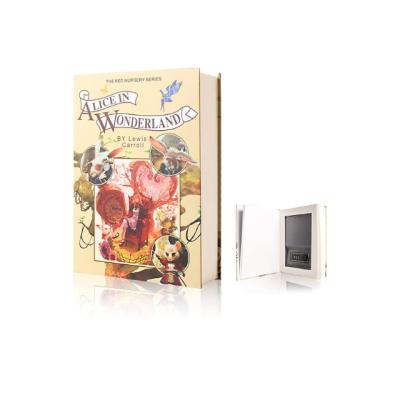 China Steel + Real Textured Paper Page Hidden Book Safes With Combination Lock, Bypass Dictionary Mini Lock Box B22C-RP for sale