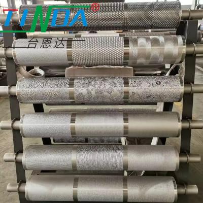 China Precision Stainless Steel Embossing Roller Used For Paper Carton Box Roller Shutter Mesh Manufacture for sale