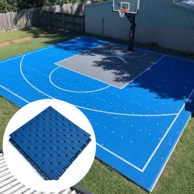 Китай Наружные модульные спортивные плитки с уменьшением шума PP для 3x3 кортов для баскетбола продается