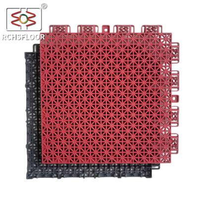 China PP Polypropylene Backyard Court Tiles Slip Resistant Sports Flooring Tiles for sale