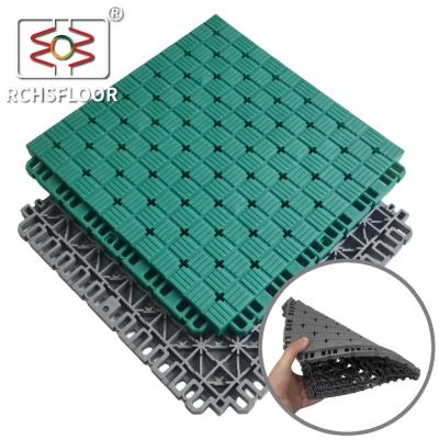 China Customized TPE Outdoor Sports Flooring Tiles Basketball Court Tiles for sale