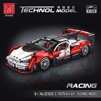 China Educational Electric Toy RC Race Car McLarened Saber Model Bricks DIY Super Speed Champion Vehicle Building Block Toys For Kids Gifts for sale